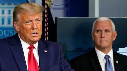 Donald Trump, amtierender Präsident der USA, und sein Vize Mike Pence
