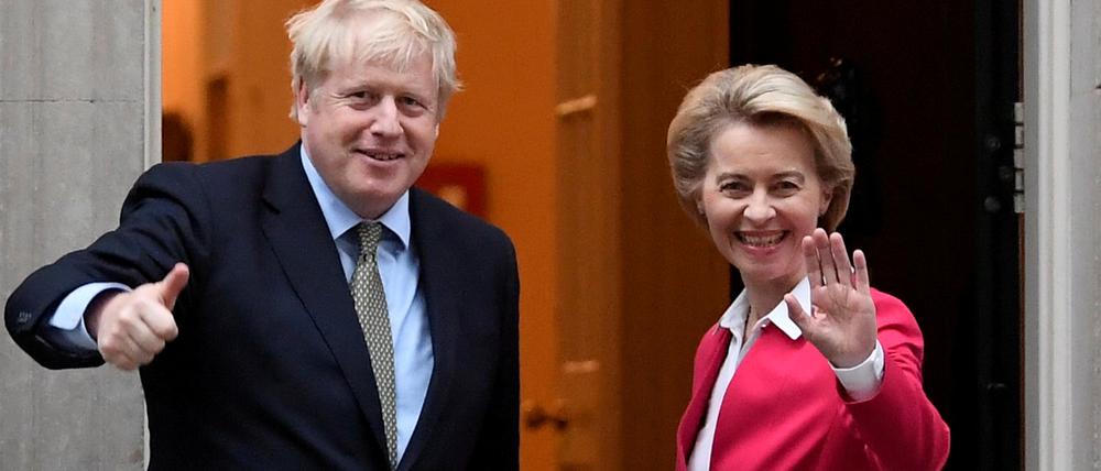 Wollen weiter über einen Handelspakt sprechen: Ursula von der Leyen und Boris Johnson (Archivbild).