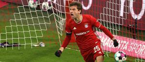 Thomas Müller traf zweimal gegen Leipzig.