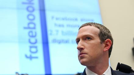 Facebook-Chef Mark Zuckerberg bei einer Anhörung in Washington im Oktober 2019