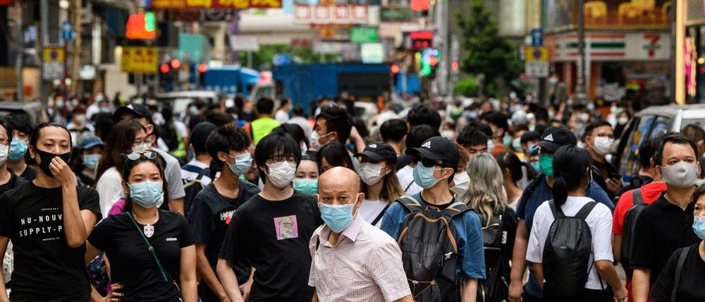 Protest gegen Chinas wachsenden Einfluss in Hongkong (Archivbild) 