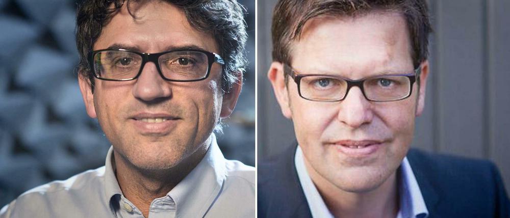 Guiseppe Caire (links) und Steffen Mau (rechts). 