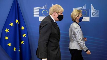 Beraten über ein Handelsabkommen: Großbritanniens Premierminister Boris Johnson und EU-Kommissionspräsidentin Ursula von der Leyen.