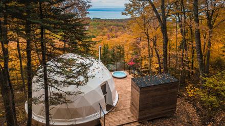 Das Dômes Charlevoix in Kanada gehört zu den Hotels, in denen man gut Sicherheitsabstand halten kann - es hat nur drei Zimmer. 