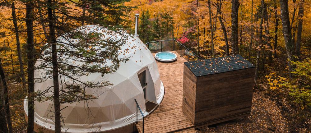 Das Dômes Charlevoix in Kanada gehört zu den Hotels, in denen man gut Sicherheitsabstand halten kann - es hat nur drei Zimmer. 