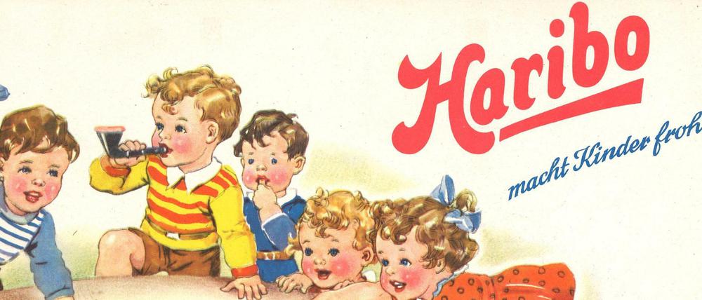 Wie sich die Zeiten ändern: Heute wirbt Haribo mit Erwachsenen, die wie Kinder sprechen. 