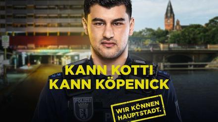 Werbeplakat der Polizei Berlin.
