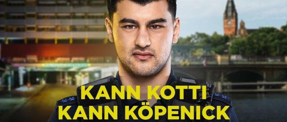 Werbeplakat der Polizei Berlin.