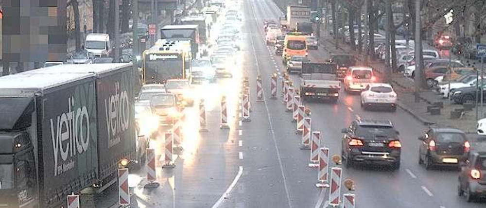 Dieses Foto twittere die Verkehrsinformationszentrale am Mittwoch früh.
