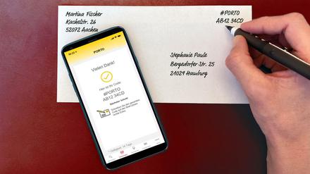 Porto per App: Die Deutsche Post bietet jetzt Frankierung übers Smartphone an.