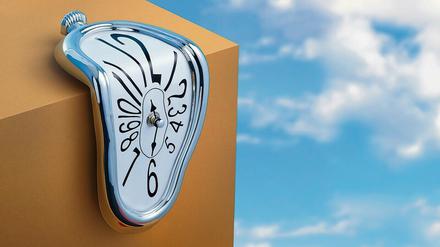 Wenn die Pandemie vorbei ist, wird die Zeit neu vermessen. Eine zerfließende Uhr, die an Dalis Gemälde „La persistencia de la memoria“ erinnert. 