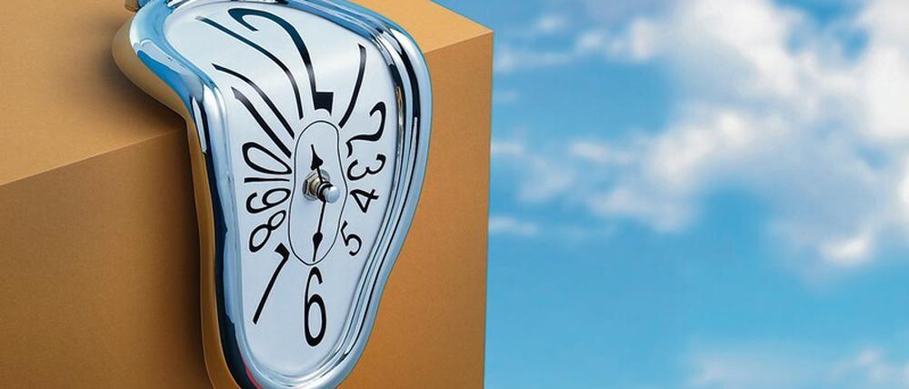 Wenn die Pandemie vorbei ist, wird die Zeit neu vermessen. Eine zerfließende Uhr, die an Dalis Gemälde „La persistencia de la memoria“ erinnert.