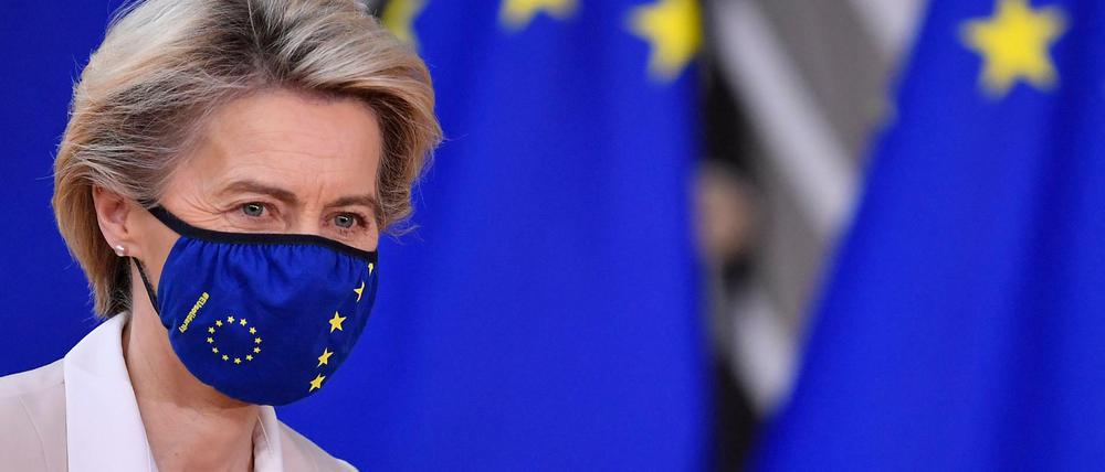 Die Präsidentin der Europäischen Kommission Ursula von der Leyen (CDU).