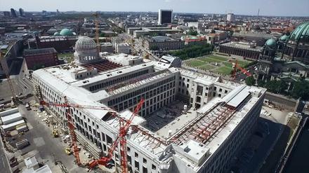 Viele Diskussionen um Architektur und Inhalt: das Humboldt-Forum als Baustelle. 