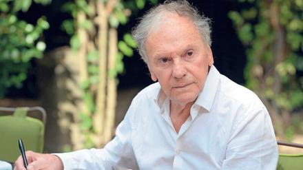 Gesicht mit Melodie. Der Schauspieler Jean-Louis Trintignant, fotografiert im Jahr 2012 beim Signieren seiner Autobiografie. 