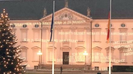 Schloss Bellevue als Projektionsfläche für die Wünsche der Bürger.
