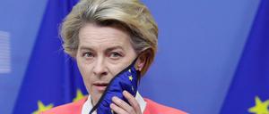 EU-Kommissionschefin Ursula von der Leyen am Sonntag in Brüssel.