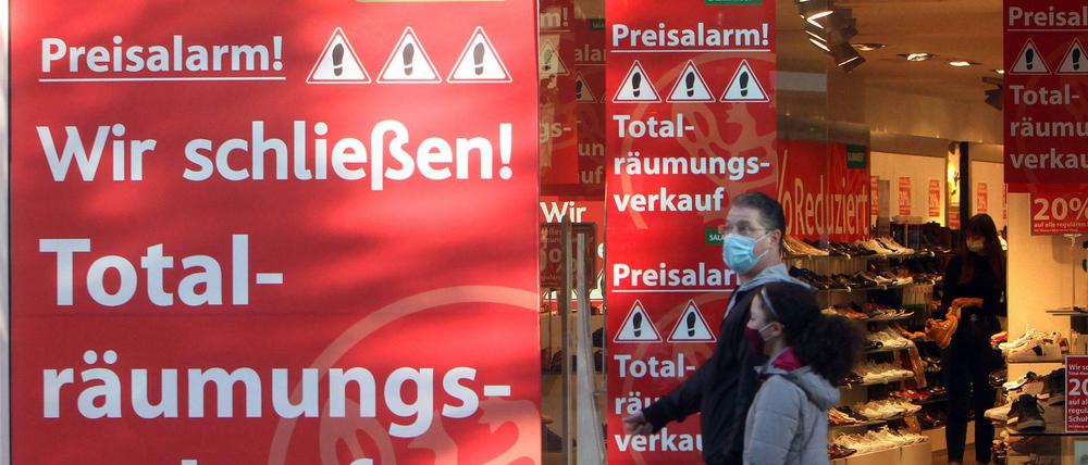 Kommt der Lockdown, fürchtet der Einzelhandel das Schlimmste.
