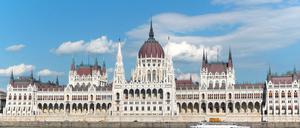 Das Parlamentsgebäude in der ungarischen Hauptstadt Budapest.