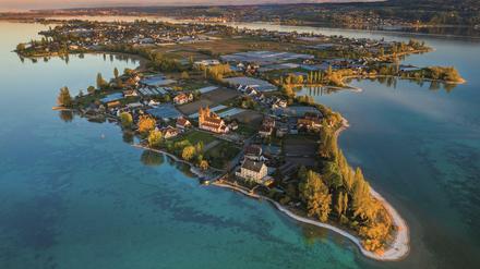 Attraktion im Bodensee: Insel Reichenau. 