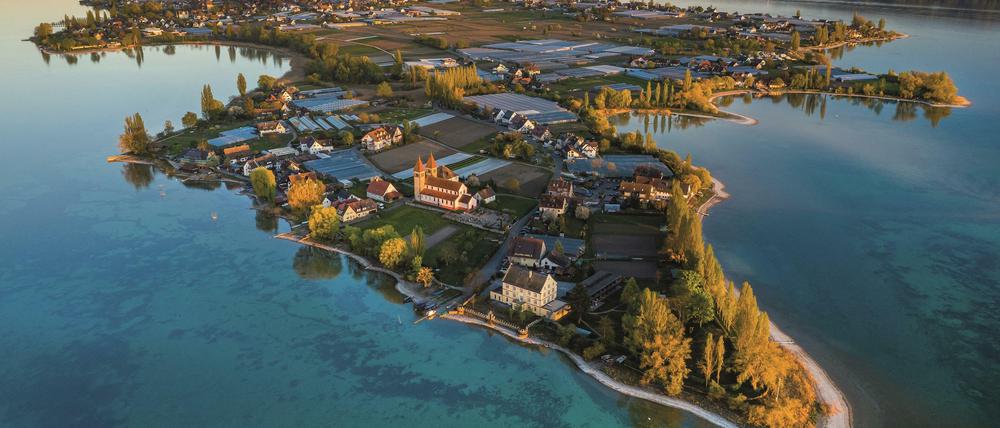 Attraktion im Bodensee: Insel Reichenau. 