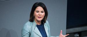 Grünen-Chefin Annalena Baerbock im Bundestag 