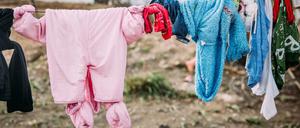 Das provisorische Flüchtlingscamp Kara Tepe auf der griechischen Insel Lesbos.