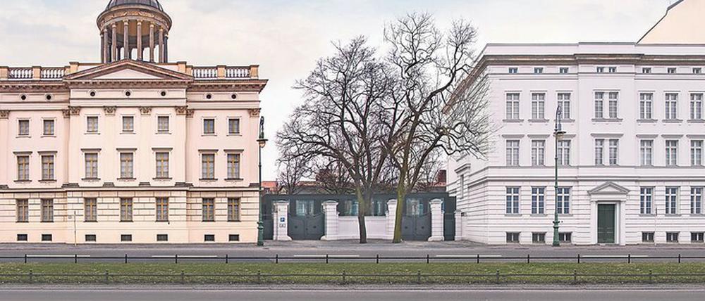 Doppelhaus. Das Museum im Stülerbau (links) und im Kommandantenhaus.