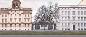 Doppelhaus. Das Museum im Stülerbau (links) und im Kommandantenhaus.