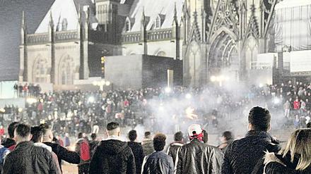 Tatort Domplatte: Eine Szene aus der Silvesternacht von Köln 2015/16.