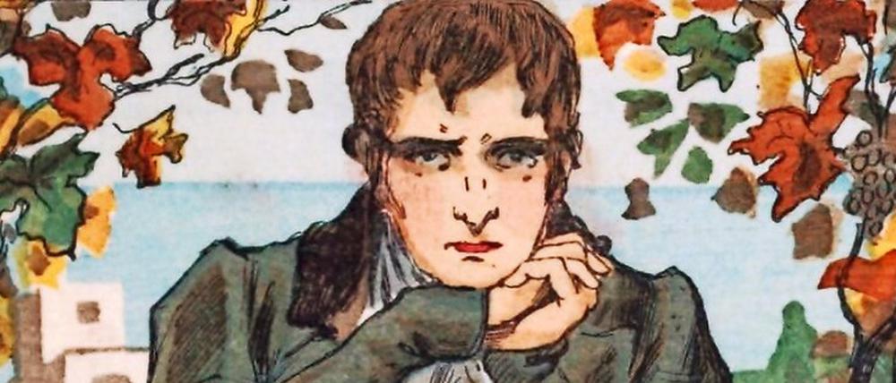 Die Leiden des jungen A. Illustration zu „Adolphe“ von Serge de Solomko aus dem Jahr 1913.