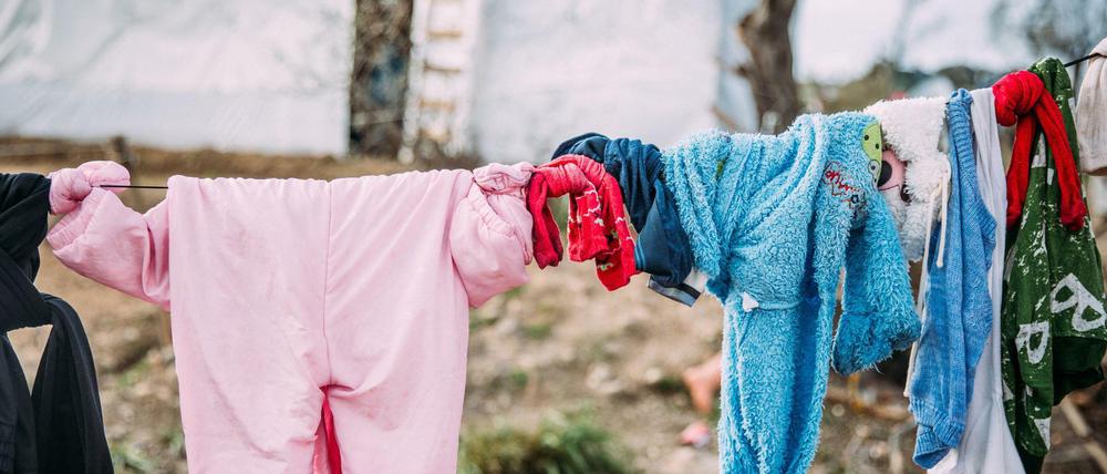Viele der Kinder, die in den griechischen Flüchtlingslagern leben, sind krank.