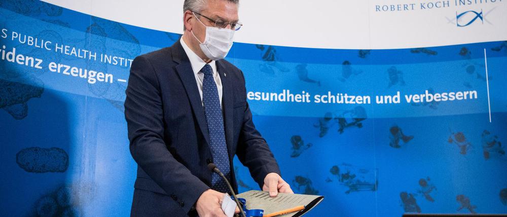 RKI-Chef Lothar Wieler informierte über das Infektionsgeschehen.