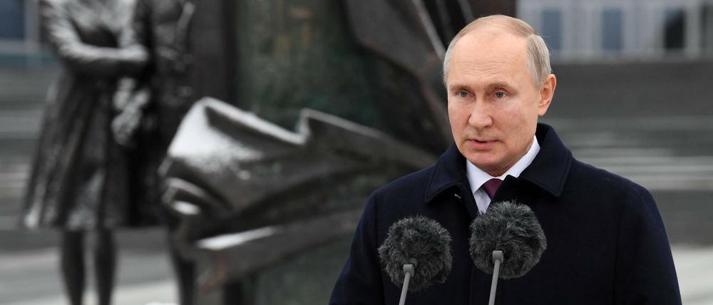Russlands Präsident Wladimir Putin sieht im Fall Nawalny eine Kampagne gegen Russland.