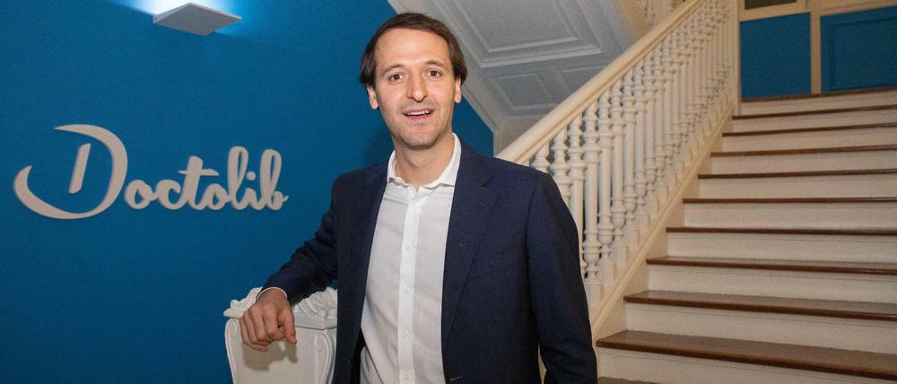 Gründer, Chef und Miteigentümer der Firma Doctolib, Stanislas Niox Chateau, hier im September 2018 in einer Einrichtung des Unternehmens in Paris.