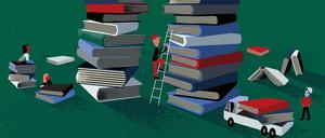 Hochgestapelt lebt sich's besser - solange es um Bücher geht.