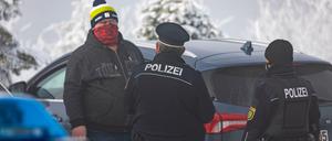 Auf dem Fichtelberg in Sachsen ahndete die Polizei besonders viele Verstöße gegen die Corona-Auflagen.