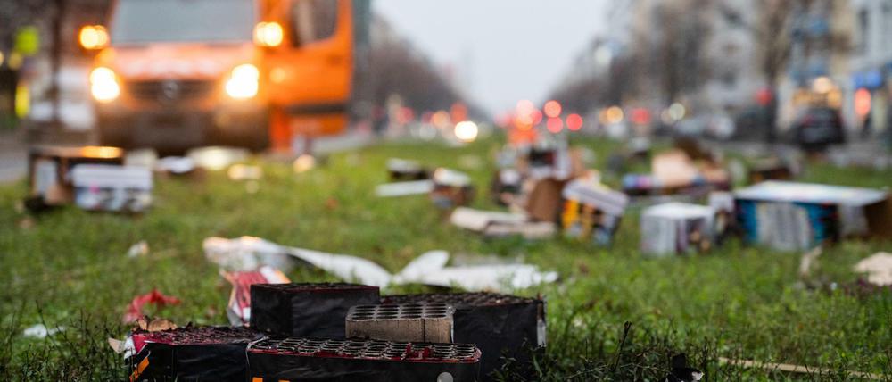 Weniger Party - weniger Müll. In diesem Jahr hatte die BSR am 1. Januar nicht so viel zu tun wie sonst.