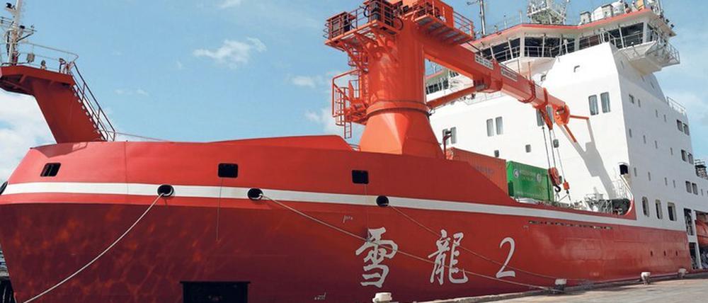 Unerwartete Hilfe. Der chinesische Eisbrecher Xuelong 2 unterstützte Australien.