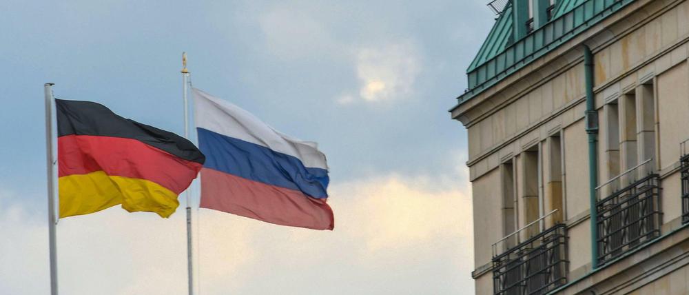 Die russische Botschaft in Berlin. Gegen weitere deutsche Staatsbürger wurde ein Einreiseverbot nach Russland verhängt.