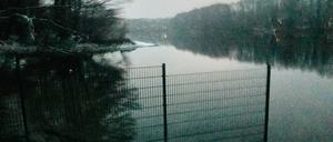 Der Zaun am Badesee.