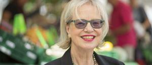 Gabriele Fliegel, Chefin des Wirtschaftshofs Spandau - hier auf dem Spandauer Land- und Bauernmarkt.