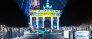  Die Straße des 17. Juni war über Silvester vom Brandenburger Tor bis zur Siegessäule gesperrt.
