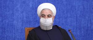 Hassan Ruhani, Präsident des Iran, leitet eine Sitzung der wirtschaftlichen Koordinationszentrale der Regierung.