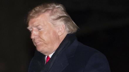 Trump Mitte Dezember 2020 vor dem Weißen Haus – ob er da noch an seinen Sieg glaubte?