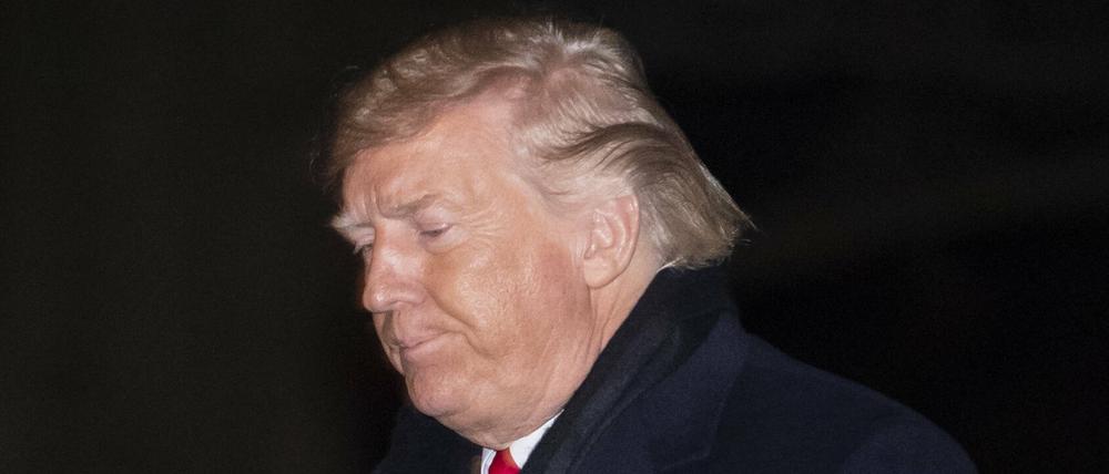 Trump Mitte Dezember 2020 vor dem Weißen Haus – ob er da noch an seinen Sieg glaubte?
