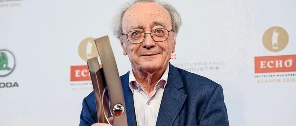 2016 erhielt Alfred Brendel einen Echo für sein Lebenswerk.
