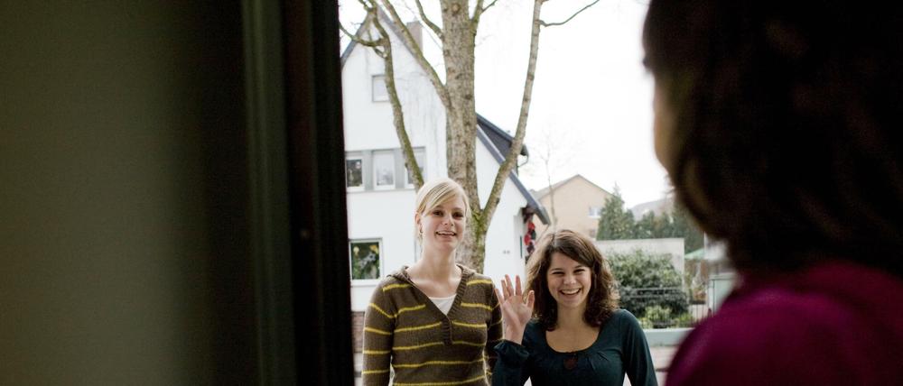 Stets den Kopf in der Tür. Frau S. war redselig.