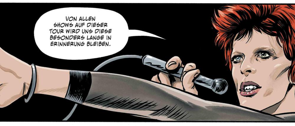 Eine Szene aus „Bowie. Sternenstaub, Strahlenkanonen und Tagträume“.