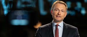 Christian Lindner, Bundesvorsitzender der FDP, während der Dreikönigskundgebung der FDP im Stuttgarter Opernhaus.